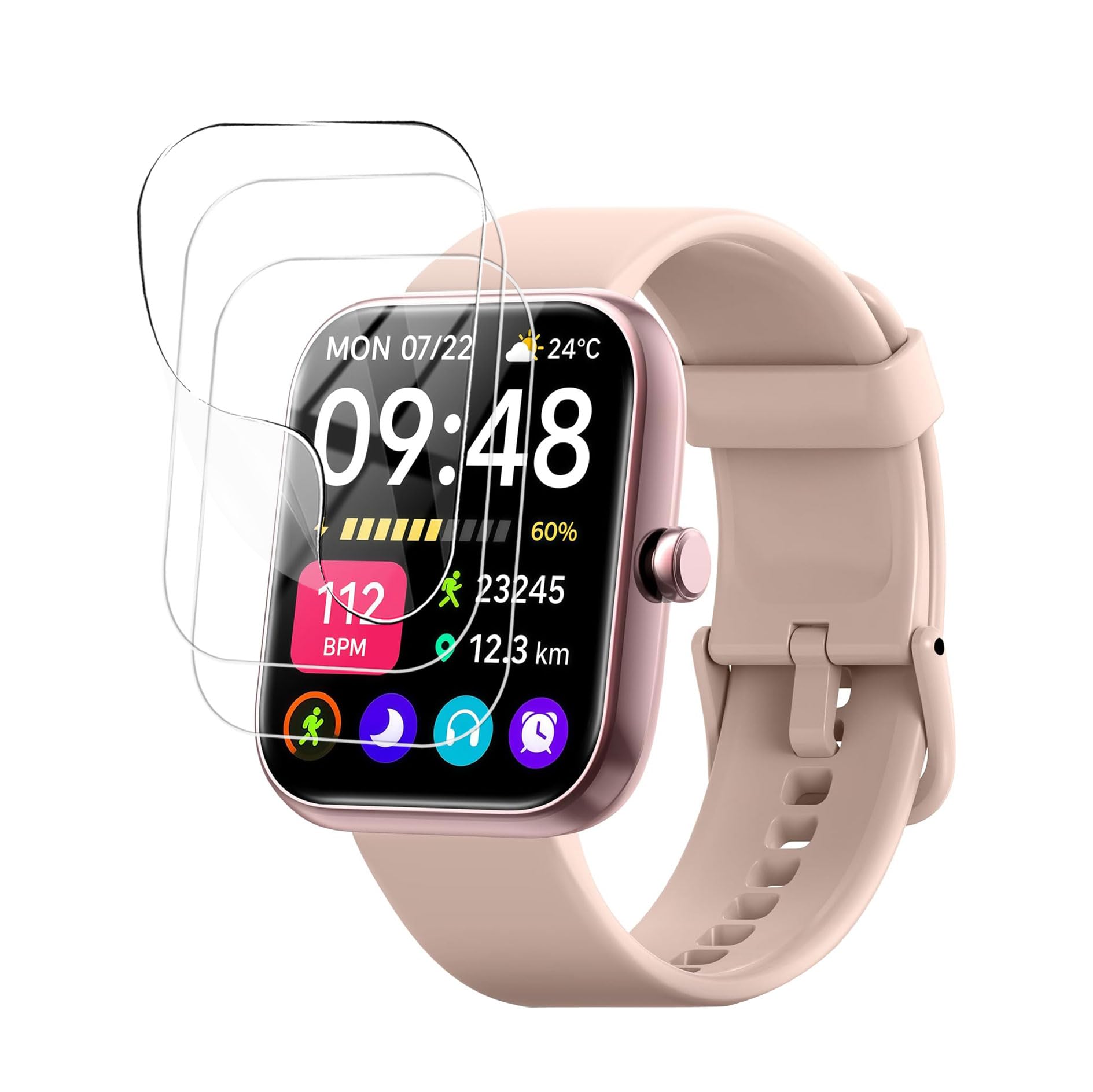 Amazon.co.jp: For SAIKATI スマートウォッチ 1.83インチ大画面